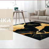 Modern Abstract Black Gold(Black)