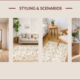 Eclectic Geometric Ivory Texture(Beige)
