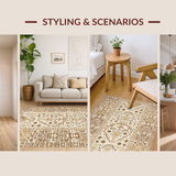 Earthy Toned Geometric Motif(Beige)