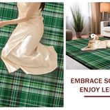 Vibrant Modern Plaid Fusion(Green)