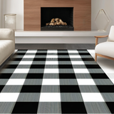 Rustic Black and White Check(Black)