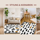 Whimsical Black Cat Farmhouse Aesthetic(Black)