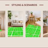 city road map playmat(Green)
