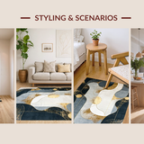 Minimalist Symmetrical Gold and Gray Design(Gray)