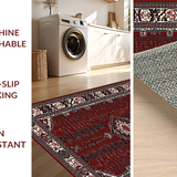Chic Black and White Ogee Style(Red)
