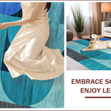 Modern Abstract Non Slip(Blue)