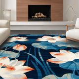 Rustic Tropical Print Fusion(Blue)