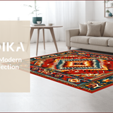 Vibrant Tribal Patterned Artwork(Red)