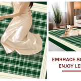 Sophisticated Cream and Gray Plaid(Green)