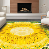 Trendy Colorful Contemporary Geometry(Yellow)
