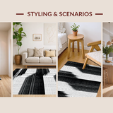 Abstract Monochrome Geometric Aesthetic(Black)