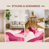 Artistic Abstract Pink Waves(Pink)