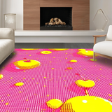 Playful Abstract Cherry Blossom Motif(Pink)