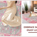 Elegant Light Grey Floral Motif(Gray)