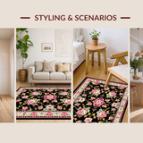 Whimsical Dark Floral Fusion(Black)
