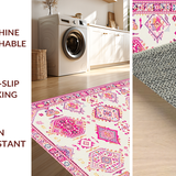 Chic Colorful Abstract Motif(White)