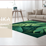 Tropical Leaf Velvet Elegance(Green)