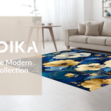 Modern Playful Botanical Motif(Blue)