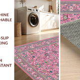 Whimsical Pink Green Floral Fusion(Pink)