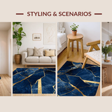 Minimalist Navy Gold Fusion Style(Blue)