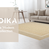 Elegant Natural Fiber Herringbone Texture(Beige)