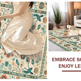 Delicate Bird and Flower Fusion(Beige)