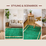 Artful Multicolor Distorted Shapes(Green)