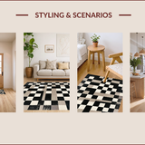 Elegant Monochrome Geometric Motif(Black)