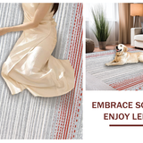 Stylish Red and Grey Lattice Arrangement(Gray)
