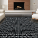 Luxurious Tiled Geometric Visual(Black)