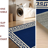 Geometric Modern Border Elegance(Blue)