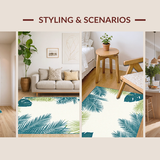 Modern Abstract Palm Leaf Design(Beige)