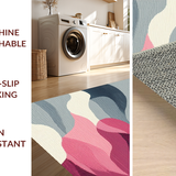 Minimalist Pink Grey Swirl Aesthetic(Gray)