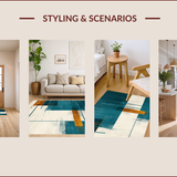 Rustic Earthy Tones with Modern Flair(Blue)