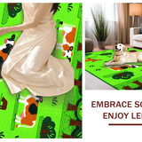 Distinctive Textured Farmyard Visuals(Green)