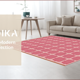 Hot Pink Preppy Western Entryway Door Mat(Red)