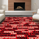 Modern Minimalist Text Based Decor(Black)