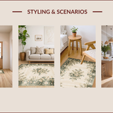 Elegant Vintage Botanical Motif(Beige)