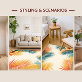 Cheerful Palm Patterned Décor(Yellow)