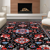 Minimalist Bold Floral Accent(Black)