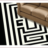 Elegant Geometric Patterned Accent(White)