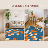 Abstract Multicolor Patterned Elegance(Blue)