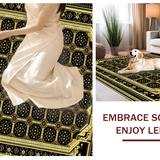 Geometric Black and Gold Elegance(Black)