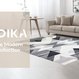 Contemporary Grey Geometric Motif(Gray)