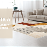 Modern Beige Hallway Runner(Beige)