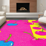Vibrant Cartoon Floral Arrangement(Pink)