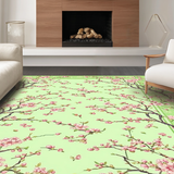 Charming Mint Green Blossom Design(Green)