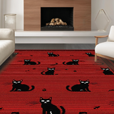 Adorable Pet Shape Decorative Mat(Red)