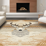 Playful Wildlife Motif Accent(Beige)