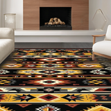 Modern Tribal Motif with Bold Contrast(Red)
